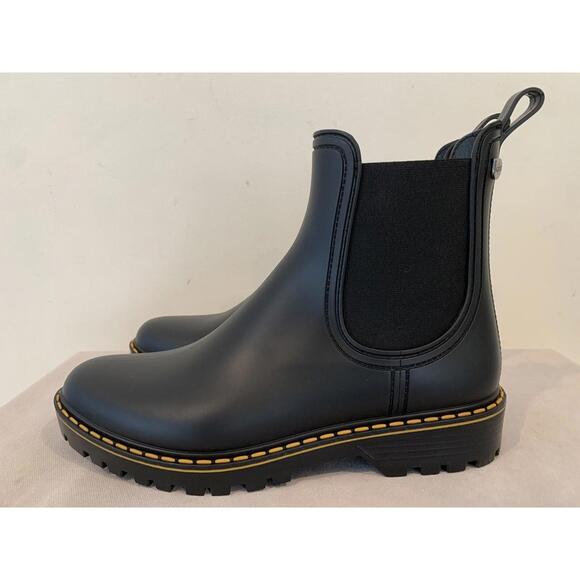 Igor Women's Soul Water Rain Rubber Black Boots Made in Spain Size 38 7.5 US - Picture 4 of 15